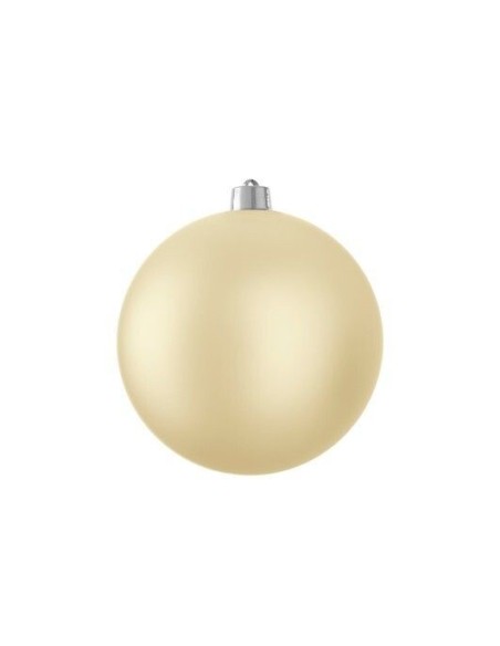 Bola Inrompible 20 cm Champagne Mate  Adorno Elegante y Duradero