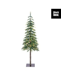 Pino Lodge 90L Verde y Blanco Cálido - Árbol Artificial Navideño 90 cm