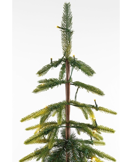 Pino Lodge 90L Verde y Blanco Cálido - Árbol Artificial Navideño 90 cm