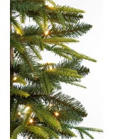 Pino Lodge 90L Verde y Blanco Cálido - Árbol Artificial Navideño 90 cm