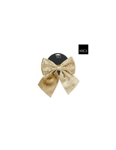 Lazo Decorativo Champagne 20x24cm | Elegancia para Bodas y Navidad