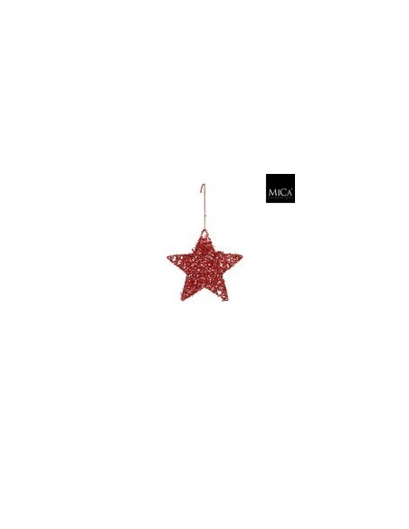 Estrella Decorativa Roja D15cm  Color y Alegría para Fiestas | Endanea Garden
