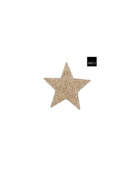 Estrella Decorativa Champagne D40cm  Elegancia para Fiestas y Hogar | Endanea Garden