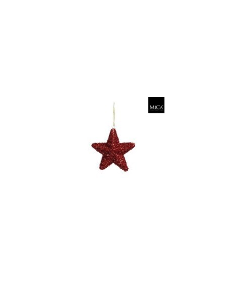 Estrella Roja con Display 15 cm  Decoración Funcional para Eventos | Endanea Garden
