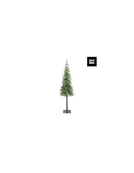 Pino Lodge 120 cm Verde con Luces Blanco Cálido  Decoración Navideña Realista