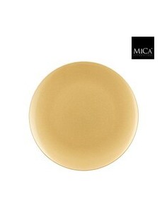 Plato Mila Oro 33 cm | Plástico Reciclado Elegante y Sostenible