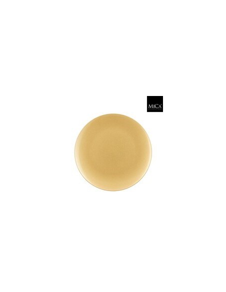 Plato Mila Oro 33 cm | Plástico Reciclado Elegante y Sostenible