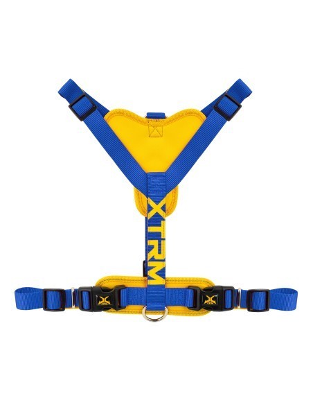 Arnés X-TRM Cronos Neon Flash Cobalto 20mmx46-75cm | Arnés para perros medianos Endanea Mascotas