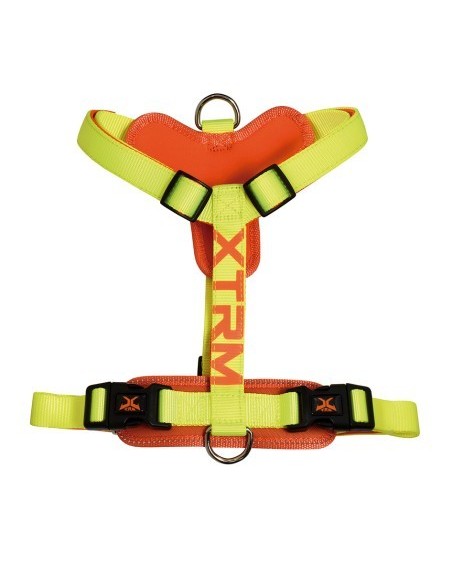 Arnés X-TRM Cronos Neon Flash Limón 15mmx35-60cm | Paseos Seguros y Cómodos