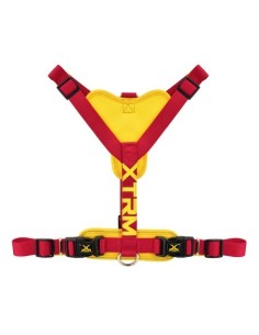 Arnés X-TRM Cronos Neon Flash Rojo 25mmx60-100cm | Seguridad y Comodidad para Perros Medianos y Grandes