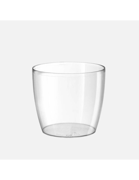 Maceta Madeira Transparente 18x16 cm  Moderna y Funcional | Endanea Garden

