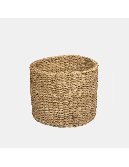 Basket Duncan Natural Pequeño  Cesto Decorativo Artesanal y Funcional