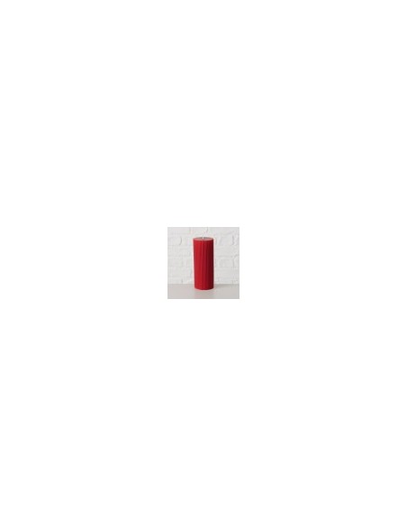 Vela Pilar Classic 15cm Parafina Roja | Iluminación Cálida y Elegante