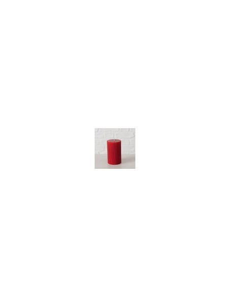 Vela Pilar Classic 10 cm Parafina Roja | Iluminación Decorativa Endanea Garden