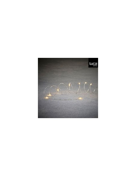 Luces LED Blanco Cálido 30LED con Temporizador para Decoración Interior y Exterior