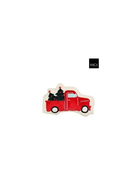 Almohadón Camión Rojo L30xW7xH17cm decoración infantil original y cómodo