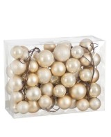 Guirnalda L180cm Crema para decoración navideña elegante y versátil