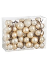 Guirnalda L180cm Crema para decoración navideña elegante y versátil