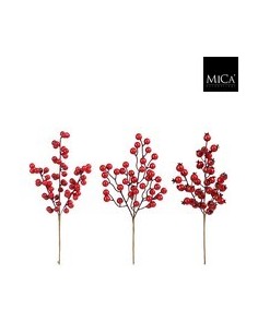 Rama Baya L33cm Roja Decorativa para Navidad y Arreglos Florales