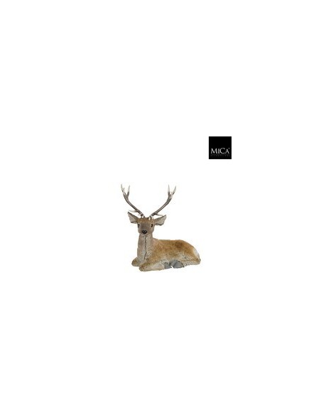 Ciervo Marrón Decorativo L47xW26xH50cm | Decoración Navideña y Hogar