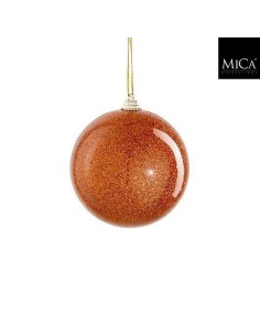 Bolas Irrompibles Naranja 8 cm Decoración Navideña Resistente