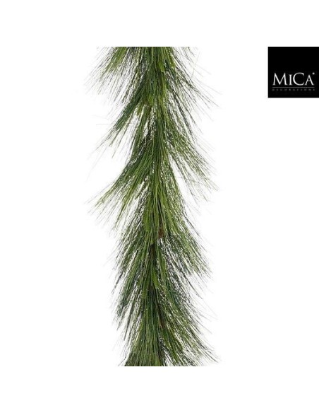 Guirnalda de Pino 190 cm Verde Natural Decoración Navideña