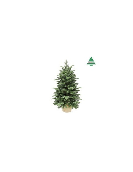 Árbol Arlington X-Mas con arpillera 90 cm verde decoración navideña rústica