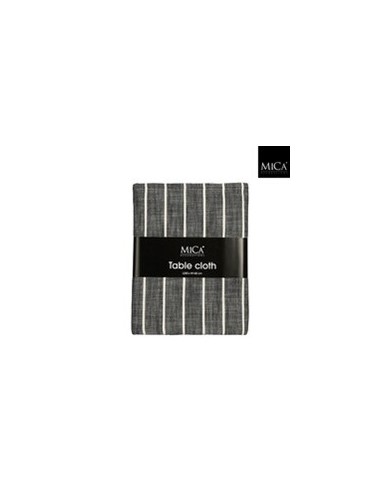 MANTEL ALIVO NEGRO DE ALGODON ORGANICO 250X140CM