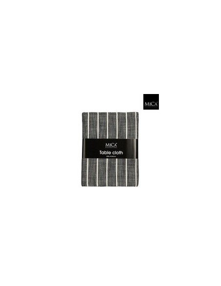 MANTEL ALIVO NEGRO DE ALGODON ORGANICO 250X140CM