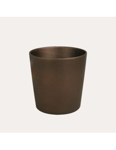 Maceta Cometa Marrón 20.5x20.5 cm  Diseño Elegante y Duradero | Endanea Garden