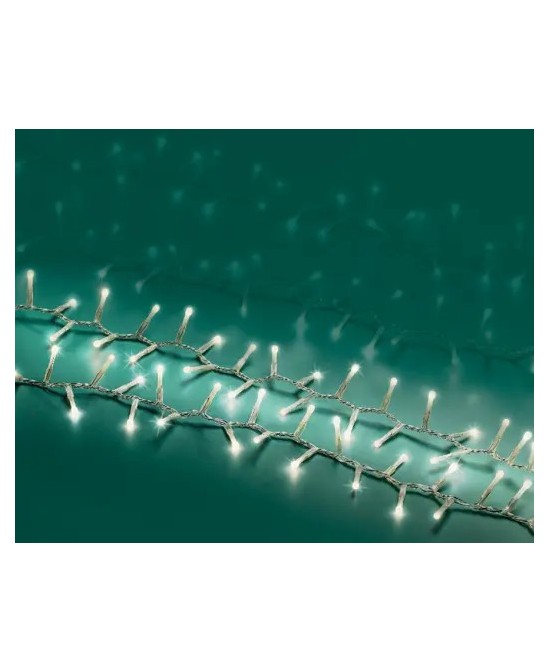 Guirnalda LED 8 Luces Exterior | Iluminación Cálida para Jardín, Terraza y Patio