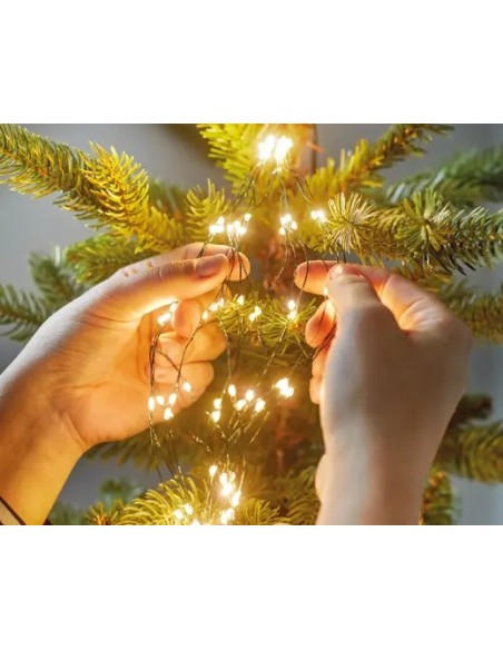 Guirnalda Microluces LED Efecto Centelleante  Iluminación Decorativa Interior y Exterior