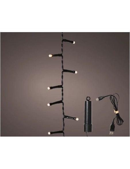 Guirnalda LED Recargable Exterior con 8 Funciones | Endanea Garden