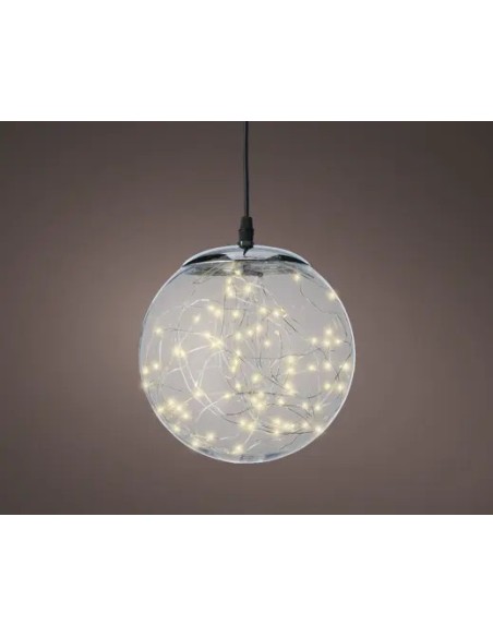 Microbola LED Plástico Colgante Blanco Cálido | Iluminación Decorativa Exterior e Interior