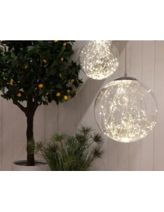 Microbola LED Plástico Colgante Blanco Cálido | Iluminación Decorativa Exterior e Interior 2