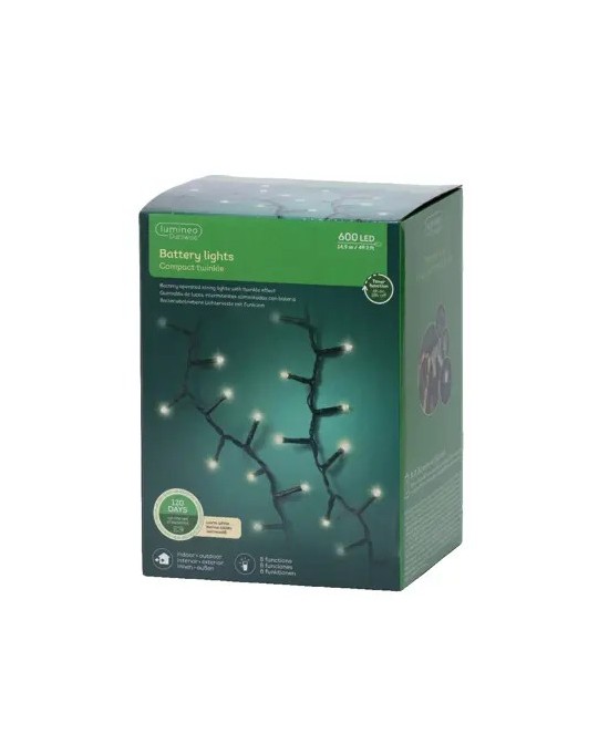 Guirnalda 600 LED Exterior - Iluminación Resistente y Decorativa para Jardín y Terrazas