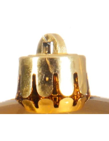 Bola Navideña Dorada 14 cm Adorno Elegante para Árbol de Navidad