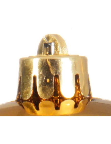 Bola Navideña Dorada 14 cm Adorno Elegante para Árbol de Navidad