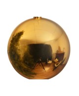 Bola Navideña Dorada 14 cm Adorno Elegante para Árbol de Navidad