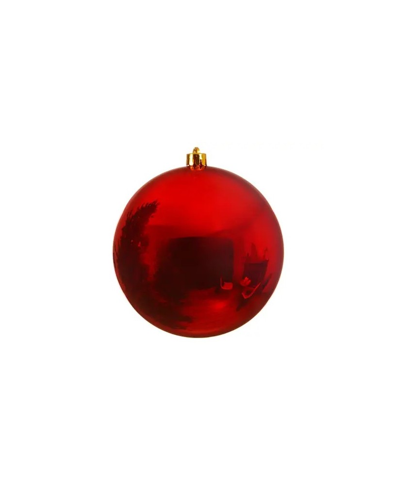 Bola Navideña Brillant 14 cm Roja Adorno Navideño Elegante