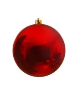 Bola Navideña Brillant 14 cm Roja Adorno Navideño Elegante