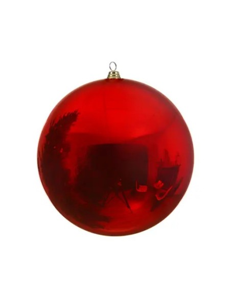 Bola Inastillable 40 cm Rojo Navidad Adorno Navideño Seguro y Duradero