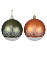 Bola Navideña con Etiqueta de Mariosa D8cm Decoración Elegante y Única