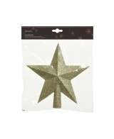 Estrella Dorada para Copa de Árbol de Navidad 19x19 cm

