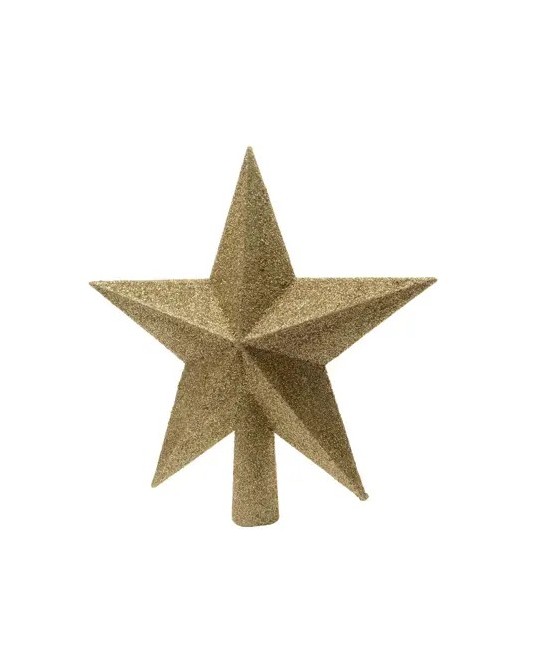 Estrella Dorada para Copa de Árbol de Navidad 19x19 cm

