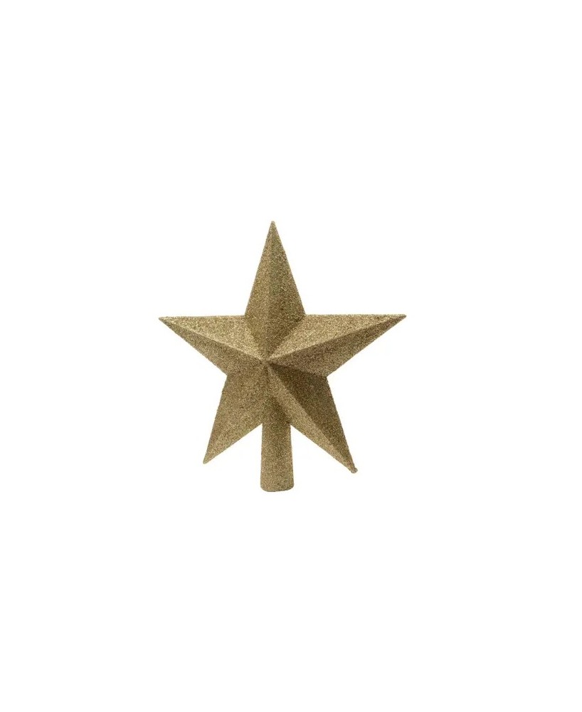 Estrella Dorada para Copa de Árbol de Navidad 19x19 cm

