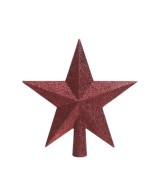 Estrella para la Copa del Pino Granate | Adorno de Navidad Sofisticado

