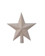 Estrella para la Copa del Pino Blanca | Adorno de Navidad Clásico

