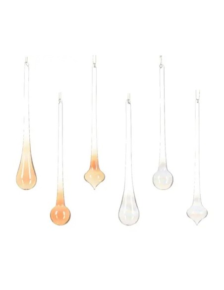 Adornos Navideños de Cristal Transparente | Set Elegante

