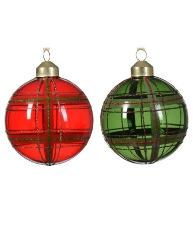 Bola de Navidad de Cristal Transparente | Adorno Elegante para Árbol

